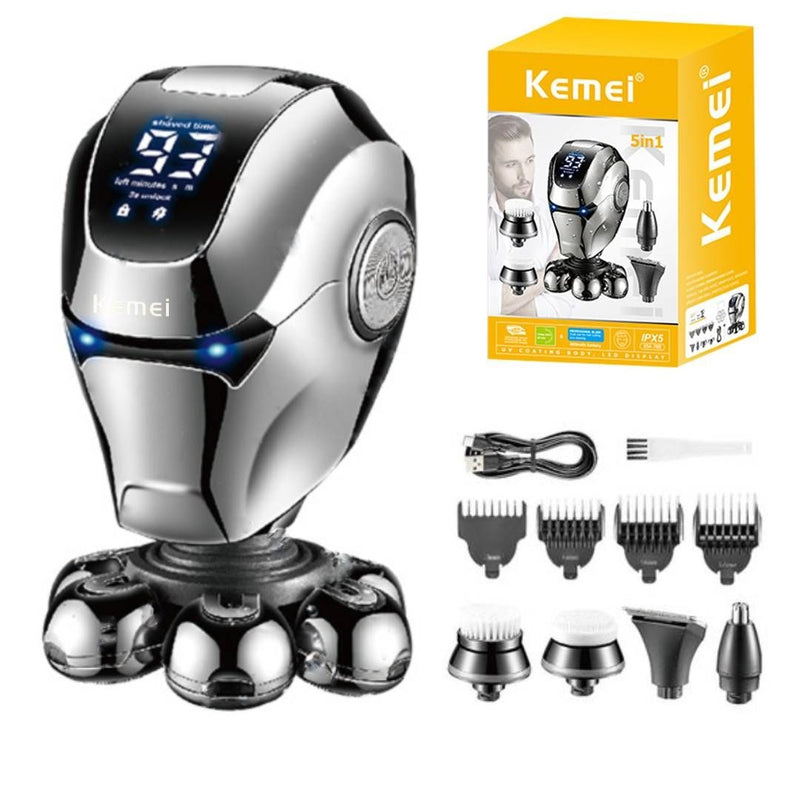 5-in-1 Electric Razor – Grooming Made Easy!